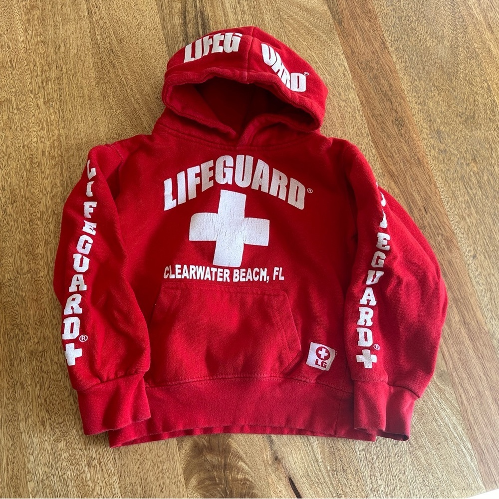 Lifeguard sweatshirt Clearwater Beach Florida size XS 4/5
